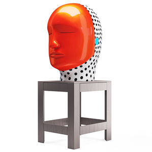 Jun Kaneko Head Sculpture